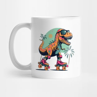 dino  Trex skating Mug